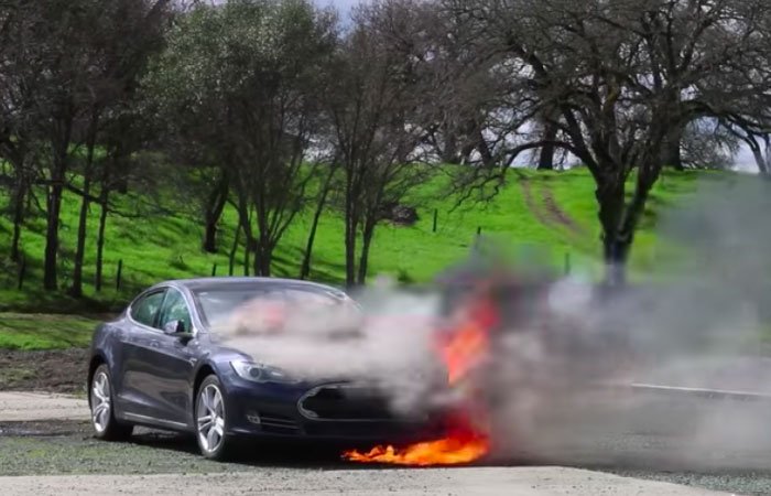 EVs on fire