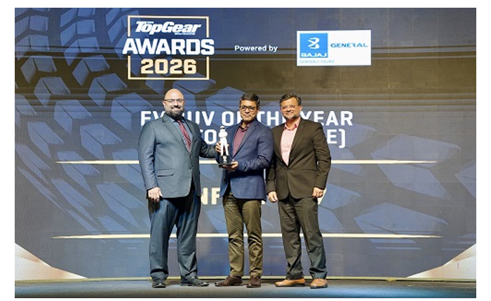 Vinfast VF 7 Won "EV SUV of the Year" at BBC TopGear India Awards 2026